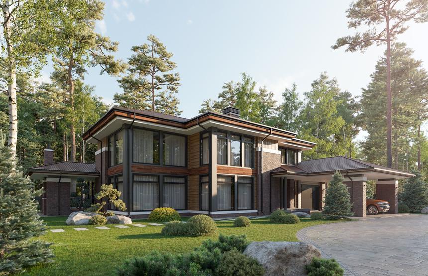 Проект дома Мюнхен в элитном КП Emerald Village на Новорижском шоссе