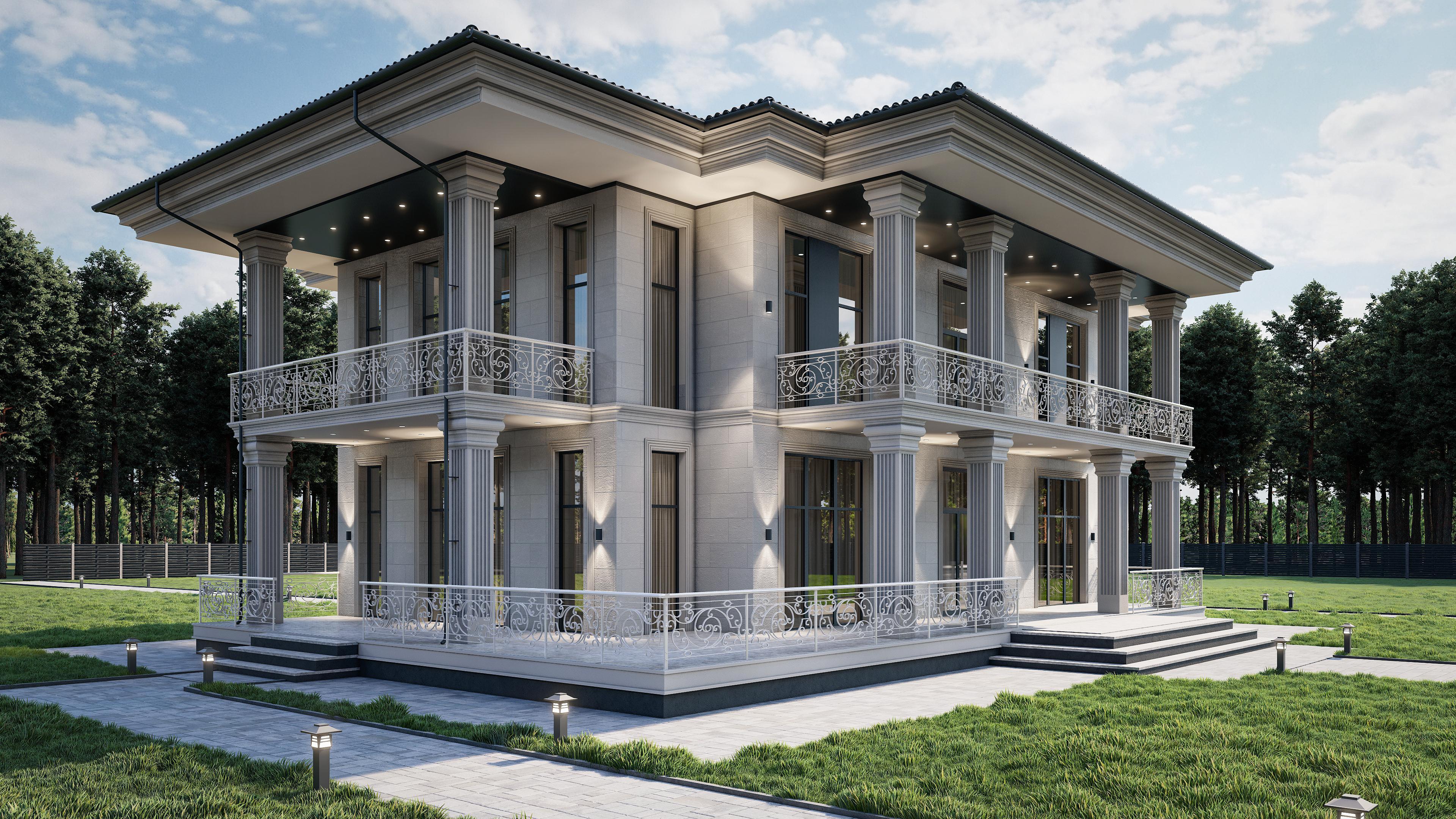 Проект дома Кристина в элитном КП Emerald Village на Новой Риге