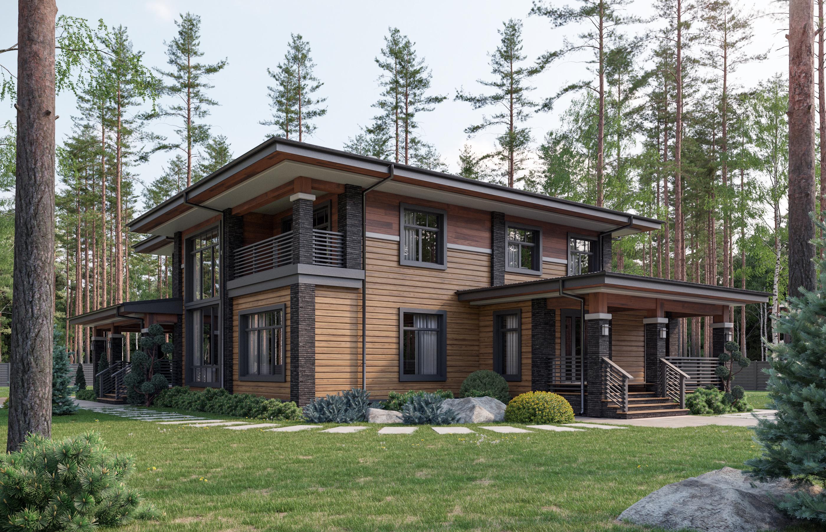 Проект дома Тироль в элитном КП Emerald Village на Новорижском шоссе