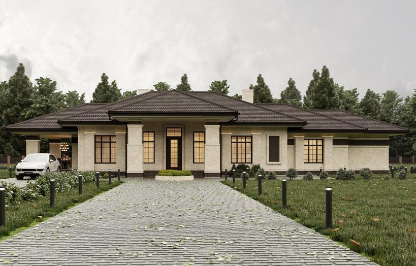 Проект дома Лимбург в элитном КП Emerald Village на Новорижском шоссе