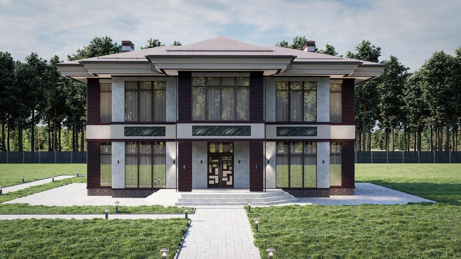 Проект дома Икс-Рэй в элитном КП Emerald Village на Новой Риге
