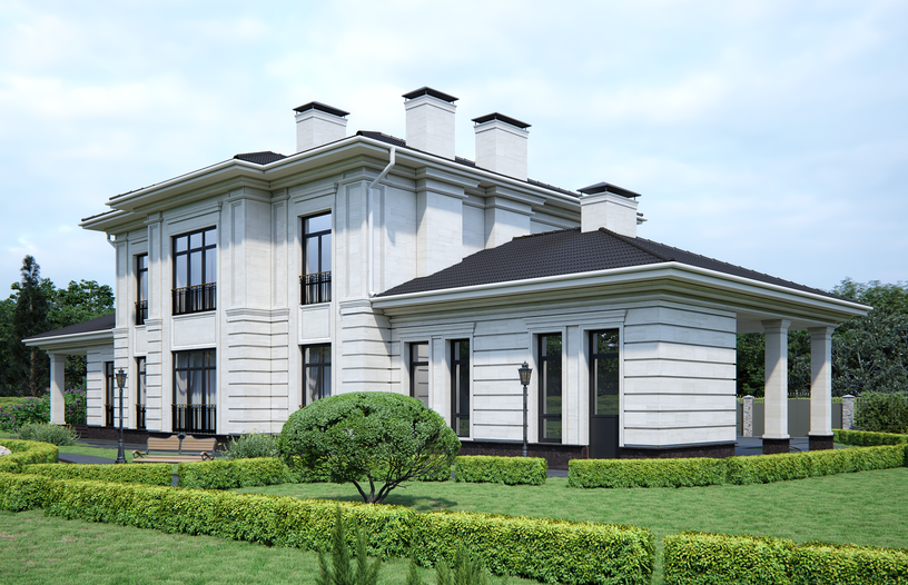 Проект дома Уильям в элитном КП Emerald Village на Новорижском шоссе