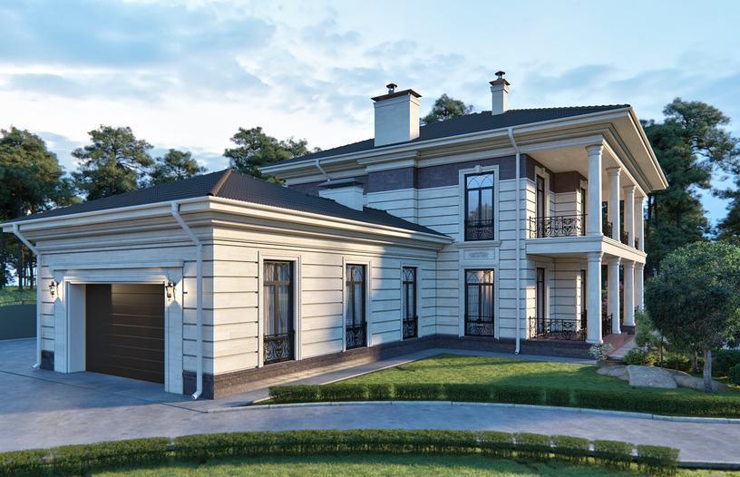 Проект дома Генрих в элитном КП Emerald Village на Новой Риге