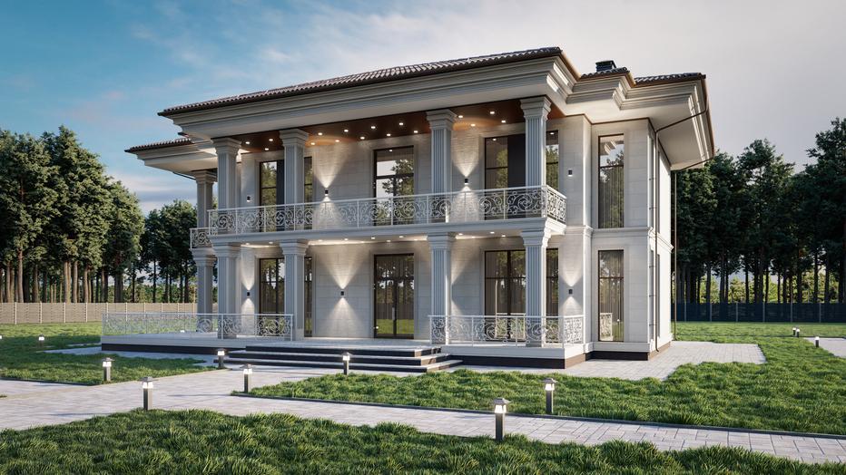 Проект дома Кристина в элитном КП Emerald Village на Новорижском шоссе