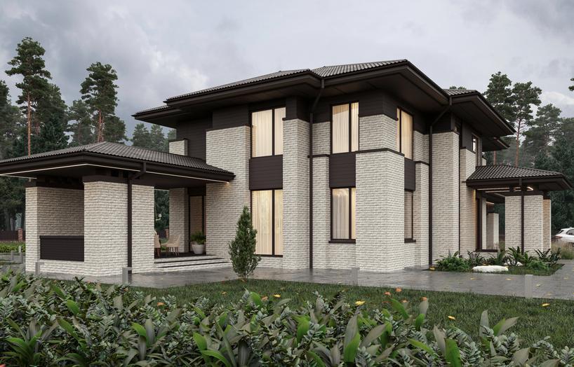 Проект дома Кёссен в элитном КП Emerald Village на Новорижском шоссе