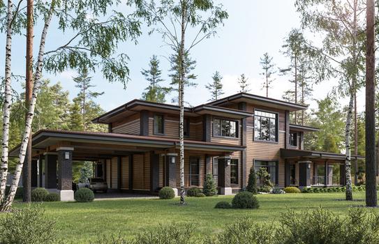 Проект дома Берген в поселке Emerald Village