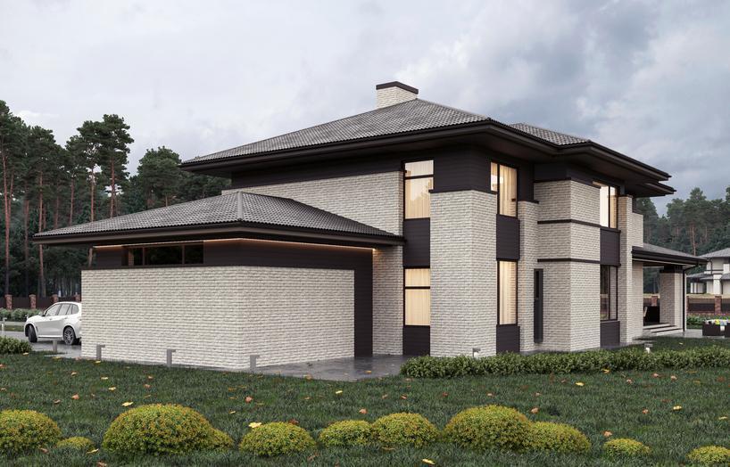 Проект дома Кёссен в элитном КП Emerald Village на Новорижском шоссе