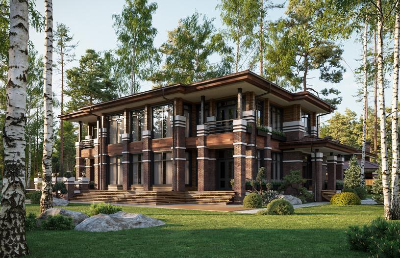 Проект дома Бремен в элитном КП Emerald Village на Новой Риге
