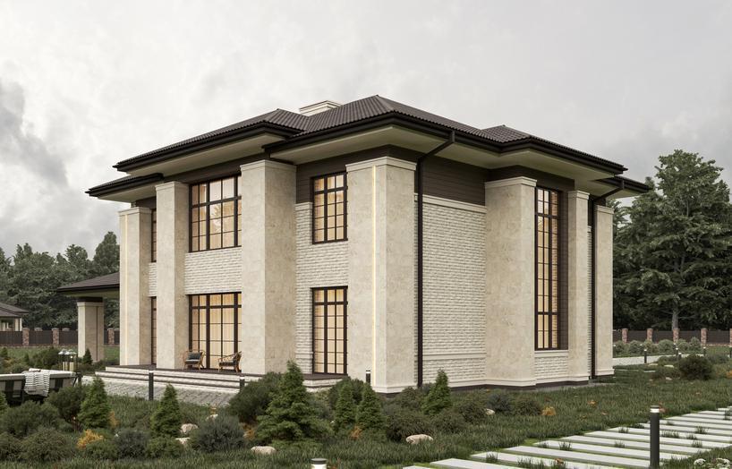 Проект дома Винклерн в элитном КП Emerald Village на Новорижском шоссе