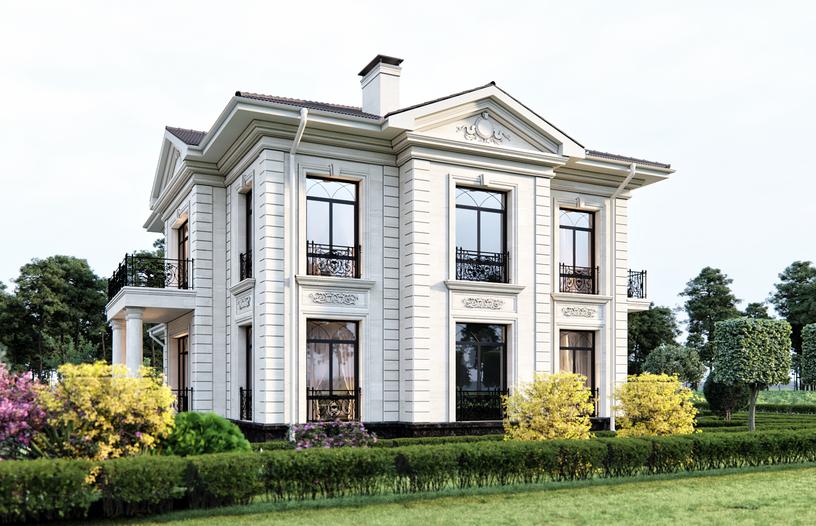 Проект дома Ричард в элитном КП Emerald Village на Новой Риге