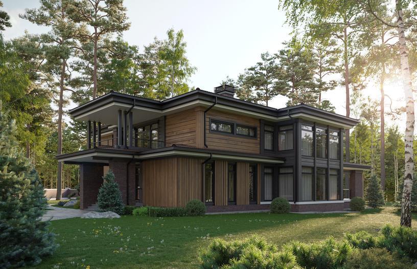 Проект дома Кёльн в элитном КП Emerald Village на Новой Риге