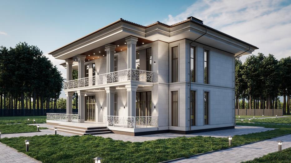 Проект дома Кристина в элитном КП Emerald Village на Новорижском шоссе