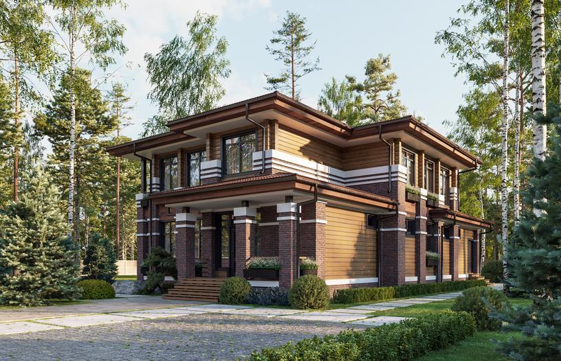 Проект дома Бремен в элитном КП Emerald Village на Новой Риге