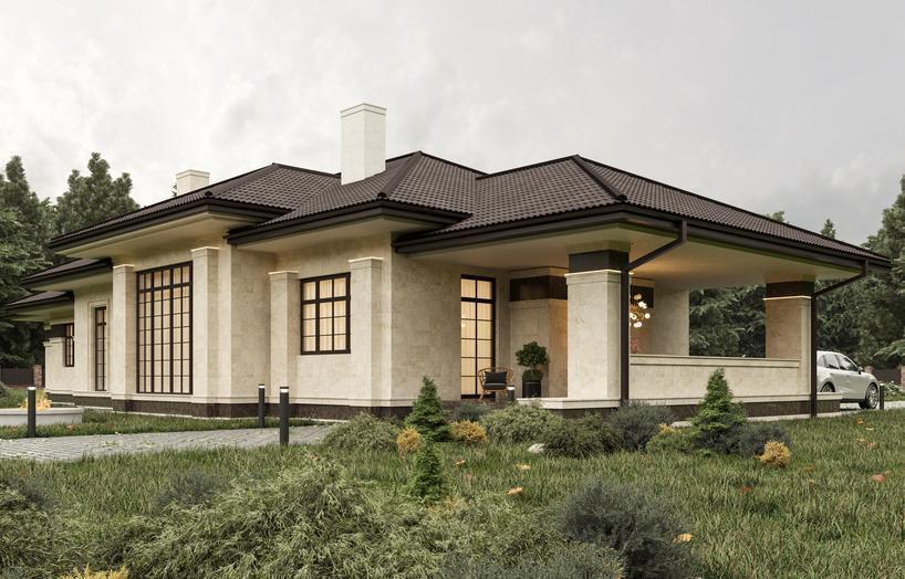 Проект дома Лимбург в элитном КП Emerald Village на Новой Риге