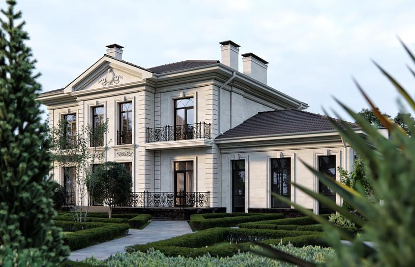 Проект дома Ричард в элитном КП Emerald Village на Новой Риге