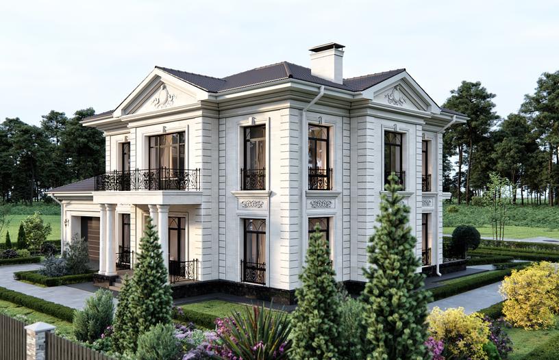 Проект дома Ричард в элитном КП Emerald Village на Новой Риге