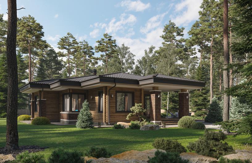 Проект дома Зольден в элитном КП Emerald Village на Новой Риге
