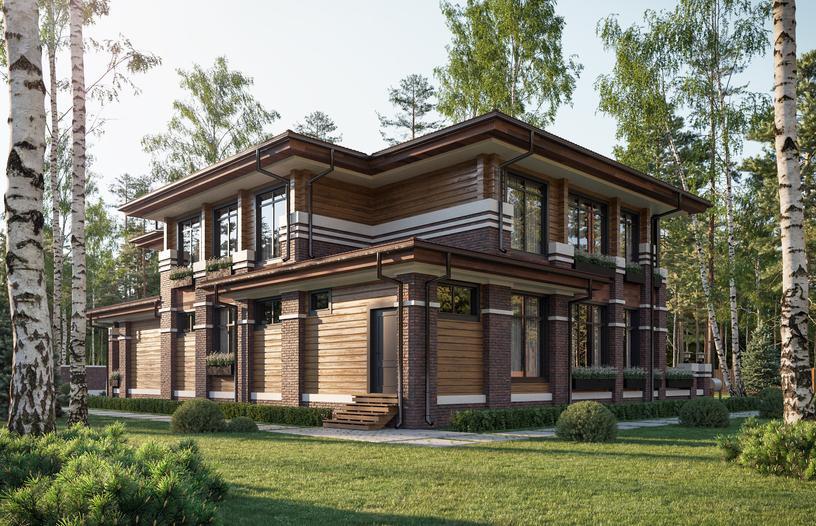 Проект дома Бремен в элитном КП Emerald Village на Новой Риге