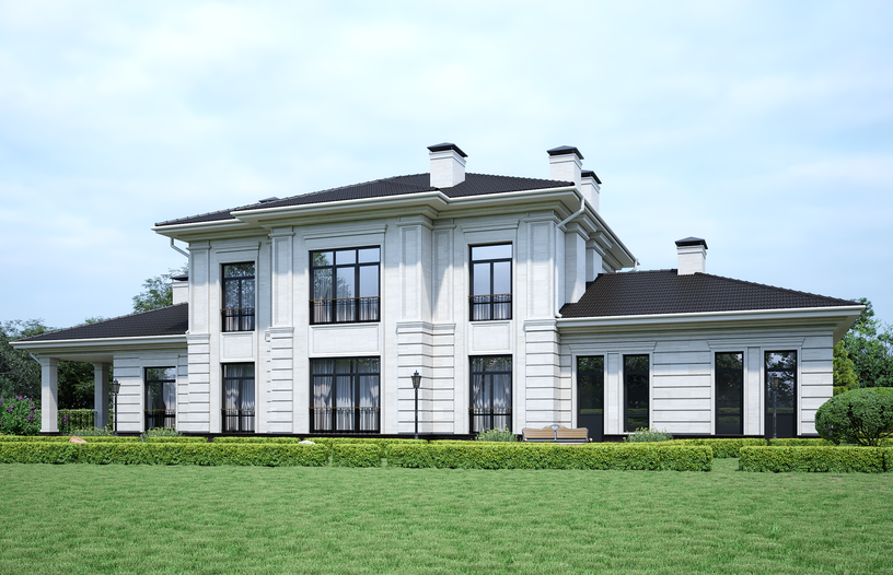 Проект дома Уильям в элитном КП Emerald Village на Новой Риге