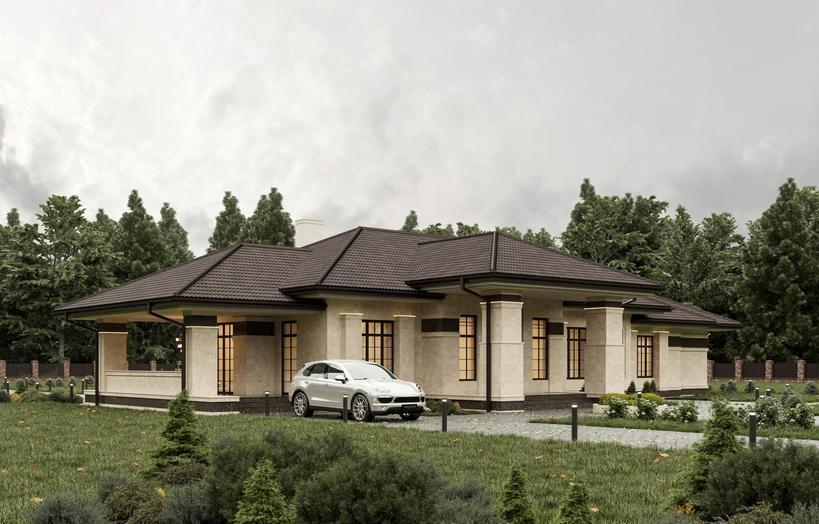 Проект дома Лимбург в элитном КП Emerald Village на Новорижском шоссе