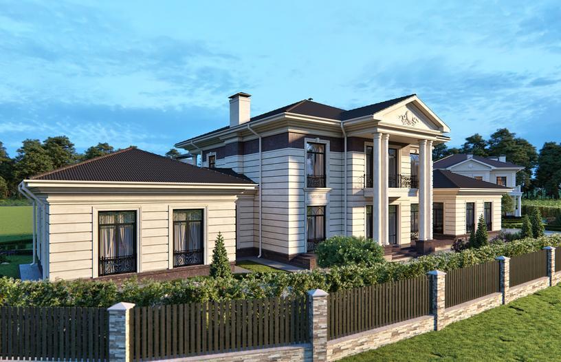 Проект дома Генрих в элитном КП Emerald Village на Новорижском шоссе